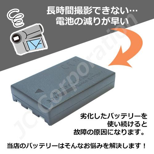 JCコーポレーション キャノン(Canon) NB-1L/NB-1LH 互換バッテリー