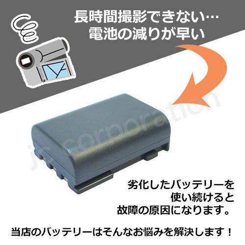 JCコーポレーション キャノン Canon NB-2L NB-2LH 互換バッテリー 端子