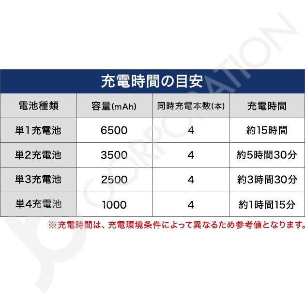 iieco 充電池 単3形 4本 + 単4形 合計8本 セット 約500回充電 充電