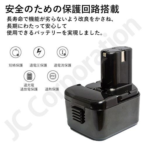 JCコーポレーション 2個セット 日立工機 12V 2.0Ah 互換 バッテリー