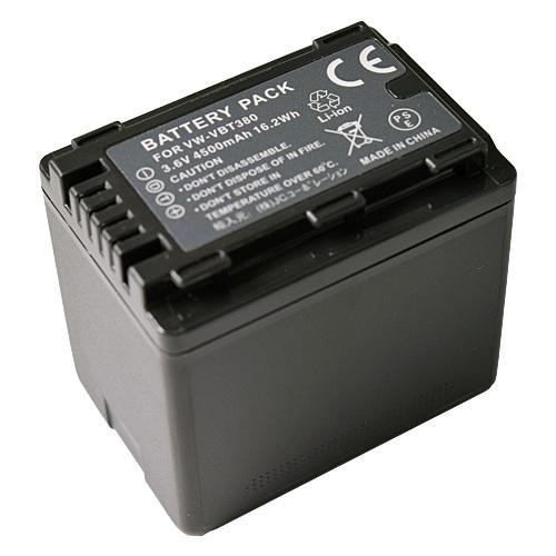 パナソニック(Panasonic) VW-VBT380-K 互換バッテリー (VBT190 / VBT380 ) 大容量 4500mAh (定形外郵便発送) コード 00647 パナソニック(Panasonic) VW-VBT380-K 互換バッテリー (VBT190 / VBT380 ) 大容量 4500mAh (定形外郵便発送) コード 00647
