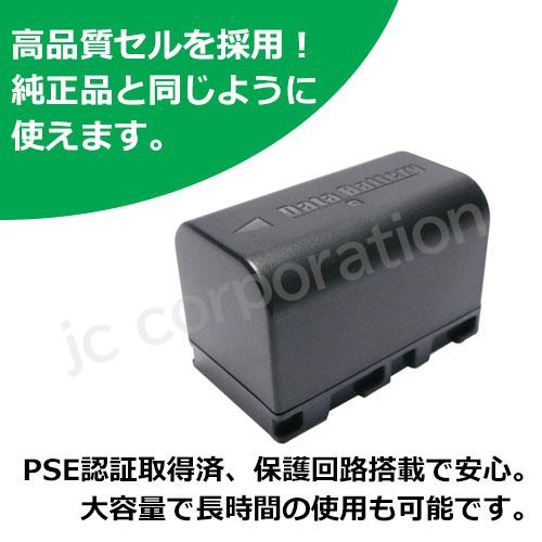 充電器セット ビクター(JVC) BN-VF815 互換バッテリー ＋ 充電器（USB