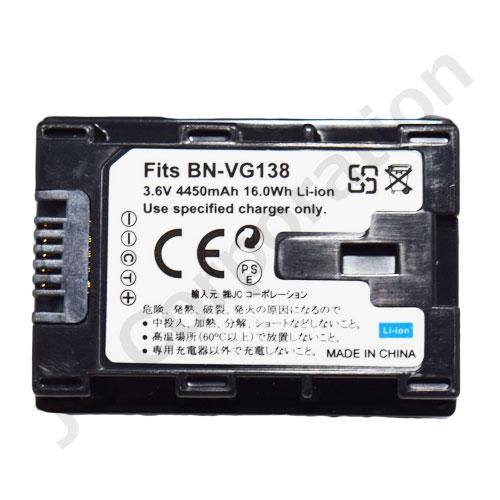 充電器セット ビクター(JVC) BN-VG129 / BN-VG138 互換バッテリー ＋