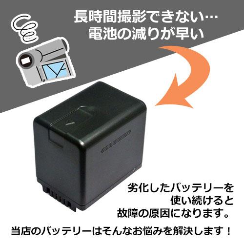 USB充電器セット パナソニック(Panasonic) VW-VBT380-K 互換バッテリー + 充電器（USBタイプ） (定形外郵便発送) コード 00647-00654｜iishop2｜03