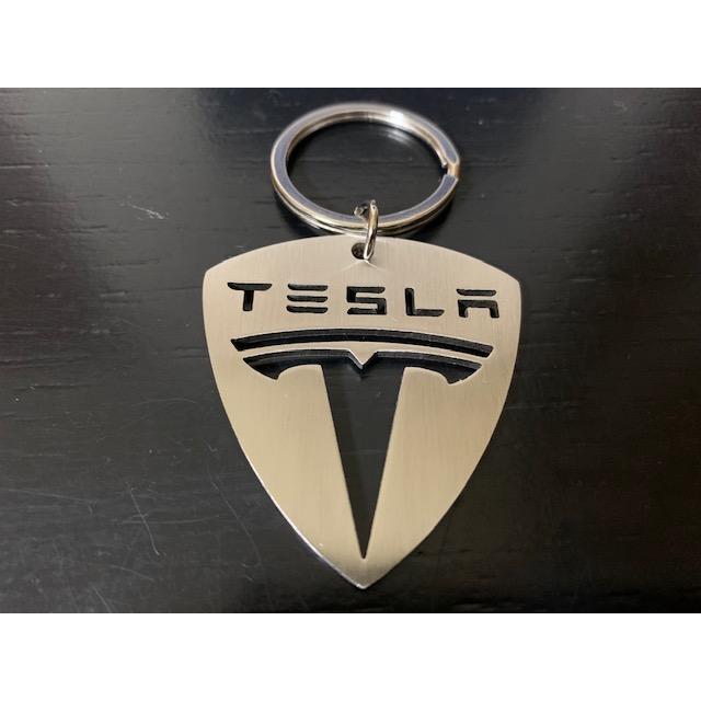 TESLA テスラ エンブレム ステンレス キーリング キーホルダー teslakeyringイーショッピング 通販 Yahoo