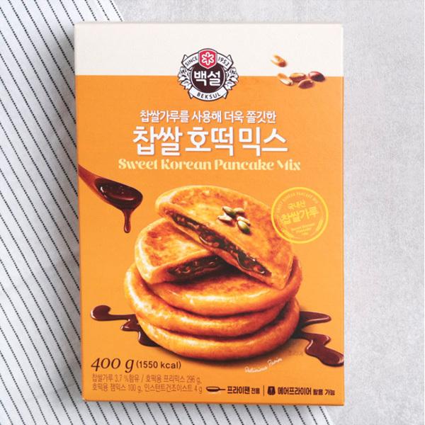 店内全品対象 CJ 白雪 餅米ホットクミックス 韓国式ホットケーキミックス 3周年記念イベントが ホットック 400g