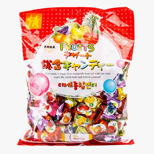 デザート 総合キャンディー 果物味  750g 業務用 果物飴 韓国お菓子 - 1