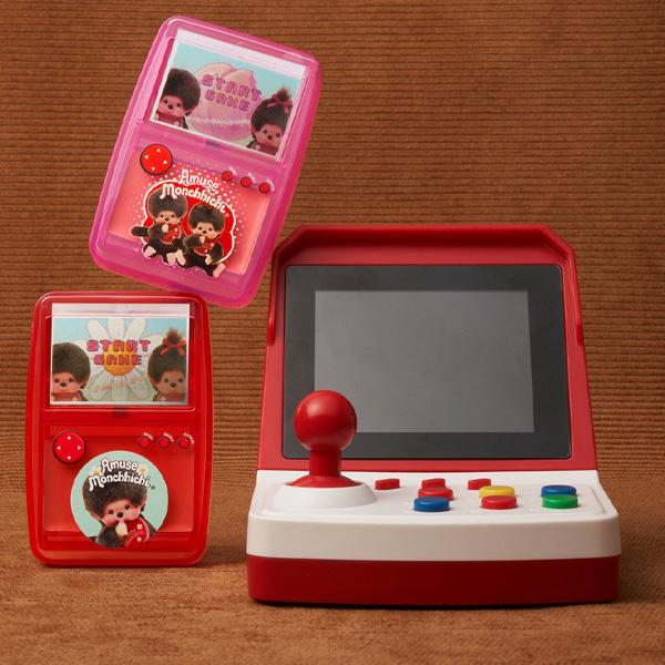 AMUSE モンチッチ ゲーム機 リップ&チーク ピーチバーム AMUSE × モンチッチ ゲーム機 リップ＆チーク ヘルシーバーム / 本品＋