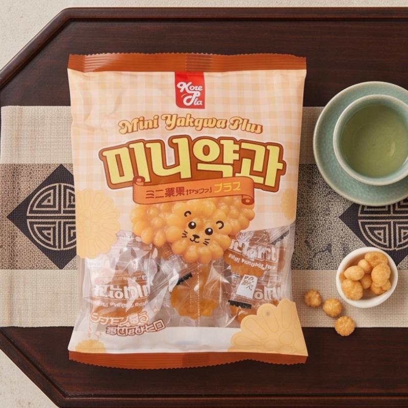 [KorePla] ミニヤッカ ミニ薬菓プラス / 120g 個包装 薬菓 mini ヤッカ 伝統菓子 韓国伝統お菓子 シナモンの香り 香ばしい風味 韓国デザート | ヘテ | 05