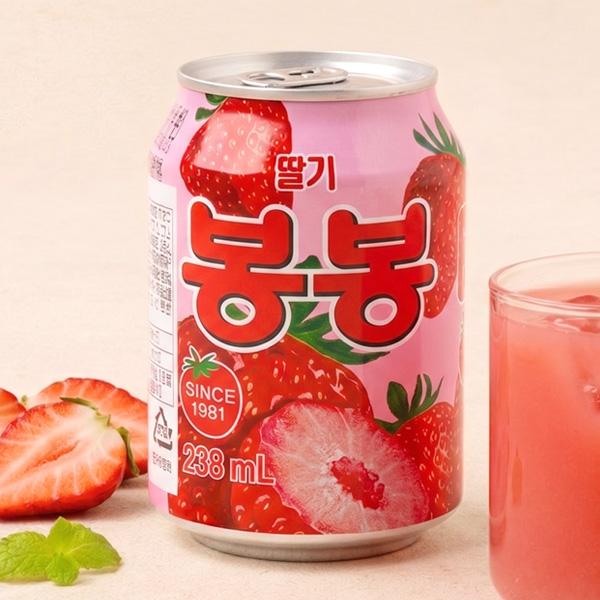 [ヘテ] 苺 イチゴ ボンボンジュース 果肉入り / 238ml つぶつぶ いちご飲料 イチゴシューズ bongbong 果肉入りのロングセラー清涼飲料水 | ヘテ