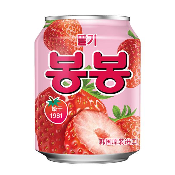 [ヘテ] 苺 イチゴ ボンボンジュース 果肉入り / 238ml つぶつぶ いちご飲料 イチゴシューズ bongbong 果肉入りのロングセラー清涼飲料水 | ヘテ | 02