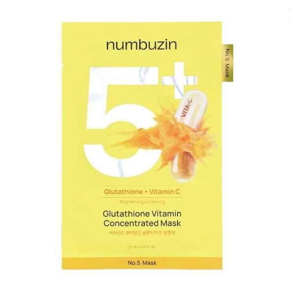 numbuzin 5番マスク DADOC ダダックファン 未開封 60 1ヶ月分 numbuzin] ナンバーズイン 5番 白玉グルタチオンCふりかけマスク / 1枚
