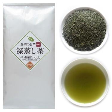 深蒸し茶 100ｇ 静岡産 ［ 一番茶 静岡茶 煎茶 茶葉 ］ | 
