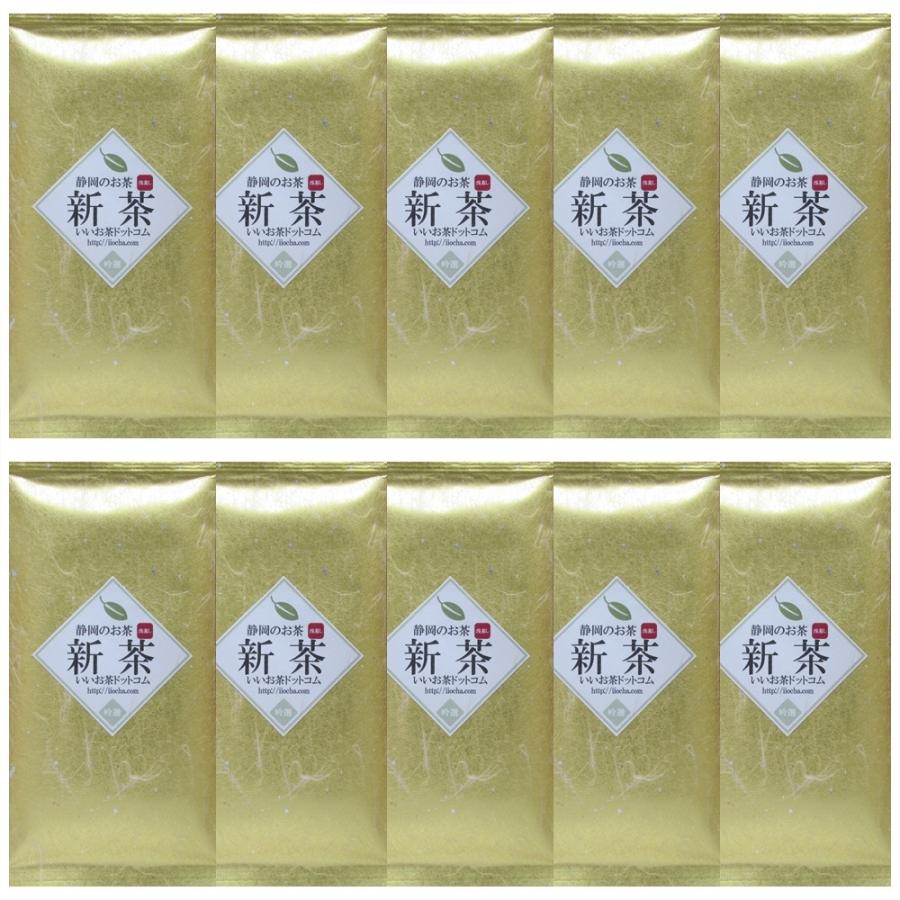 手摘み新茶 浅蒸し 100g入り10袋セット［ 静岡県産 新茶 ］