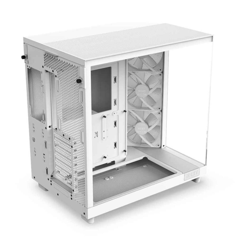 NZXT H6 Flow RGB White(CC-H61FW-R1) 高エアフローミドルタワーケース F120 RGB Coreファン3基搭載 ホワイト｜iiyama-pc｜03