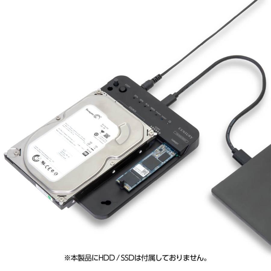 CENTURY 裸族のどれで〜もステーション&クローン(CRCSNSU10GCP) 外付け