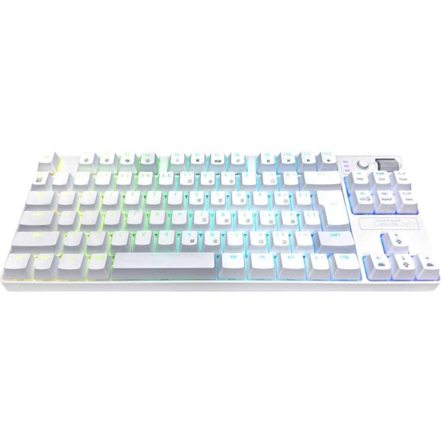 パソコン工房 メカニカルゲーミングキーボード 日本語 赤軸 ホワイト