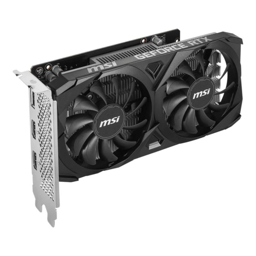 MSI GeForce RTX 3050 VENTUS 2X E 6G OC デュアルファンクーラー搭載 