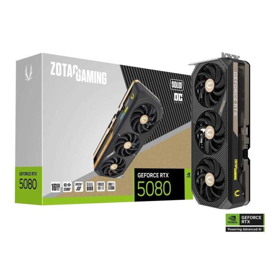 ZOTAC GAMING GeForce RTX 5080 SOLID OC NVIDIA 5080搭載 ZOTAC GAMING GeForce RTX 5080 SOLID OC NVIDIA 5080搭載
