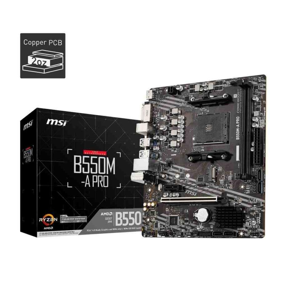 MSI B550M-A PRO AMD B550チップセット搭載、コストパフォーマンスに優れるDDR4メモリ対応のMicro-ATXマザーボード_7