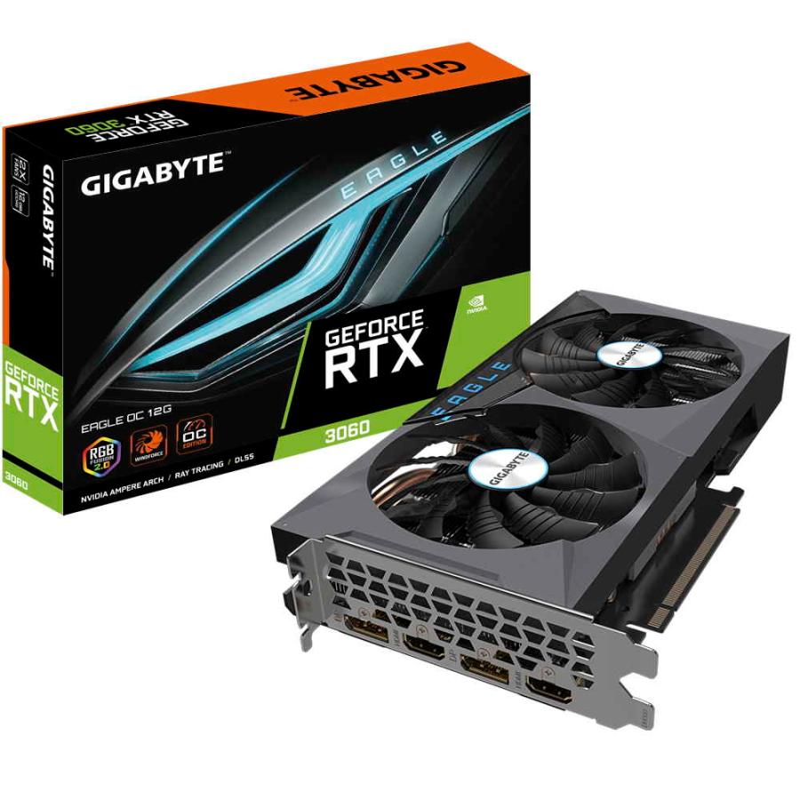 GIGABYTE GV-N3060EAGLE OC-12GD R2.0 GEFORCE RTX 3060搭載  