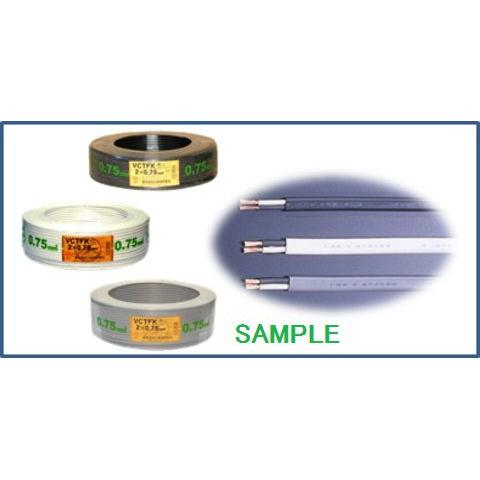 各社 〓 ビニルキャプタイヤケーブル　１巻１００メートル 〓 VCTFK1.25×2芯 | 