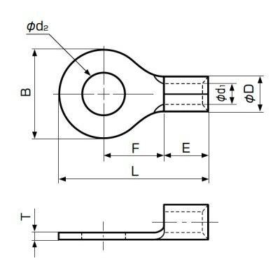 ノーブランド 〓 400℃まで耐えられる耐熱端子　100個 〓 N2-6 | 