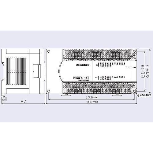 三菱電機 〓 マイクロシーケンサ入出力増設機器（AC電源タイプ増設ユニット） 〓 FX2N-48ET |  | 01