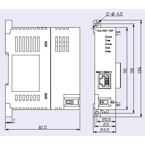 三菱電機 〓 Ethernetインタフェースブロック 〓 FX3U-ENET-ADP |  | 01