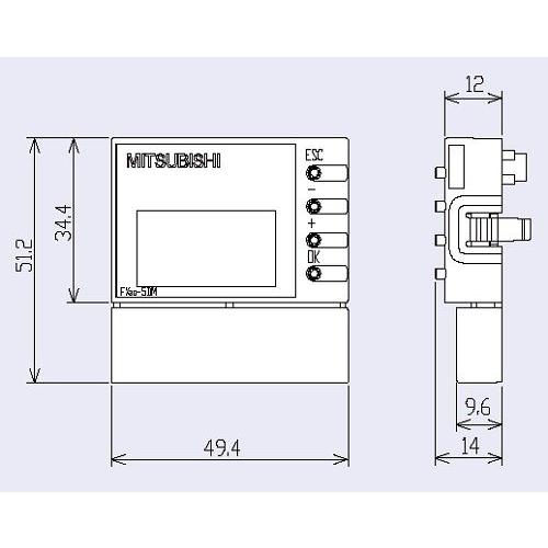 三菱電機 〓  ディスプレイモジュール 〓 FX3G-5DM |  | 01