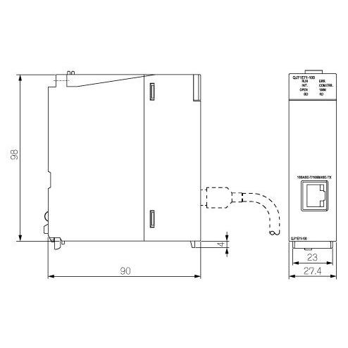 三菱電機 〓 Ethernetインタフェースユニット QJ71E71-100 : IK21