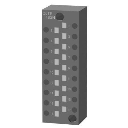 三菱電機 〓 スプリングクランプ端子台  〓 Q6TE-18SN | 