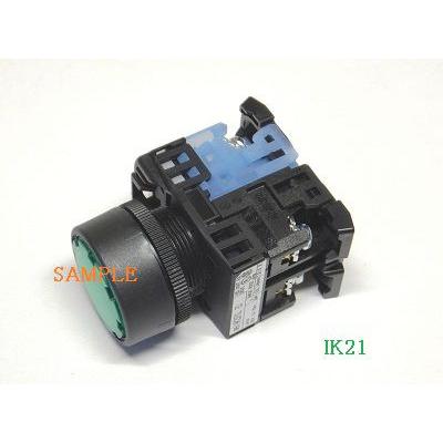 富士電機 〓 【防油形AR22形平形照光押しボタンスイッチ（LED)：緑】接点構成：1a　ランプ使用電圧：24V 〓 AR22F0L-10E3G | 