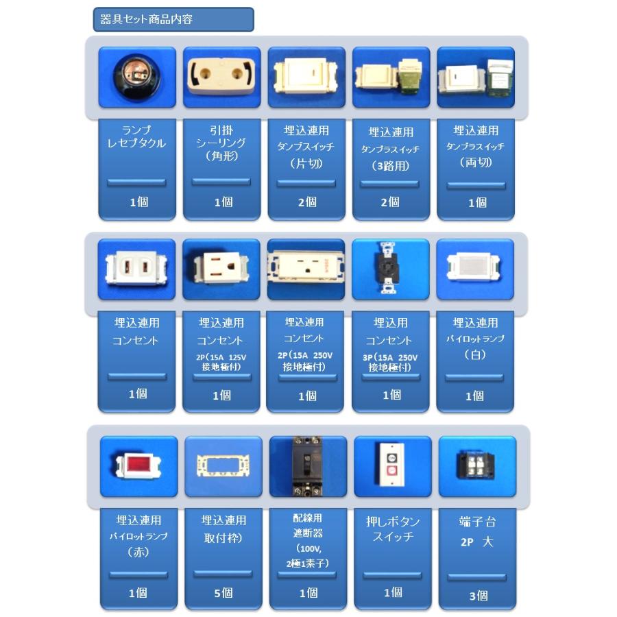 【2024年度第一種　電気工事士　技能試験セット＋技能試験公表問題の合格解答】 〓電線、器具(候補問題 1回分+αセット）♪〓IK21-015-2｜ik21｜05