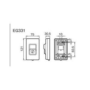 Panasonic(パナソニック）小勢力・１００V両用チャイム用押釦EG331 |  | 01