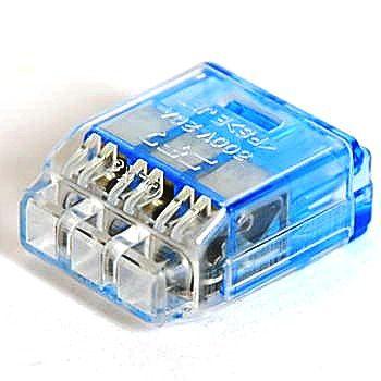 ニチフ〓差込形コネクタ 3本用 50個入り QLX3〓電気工事士技能試験練習