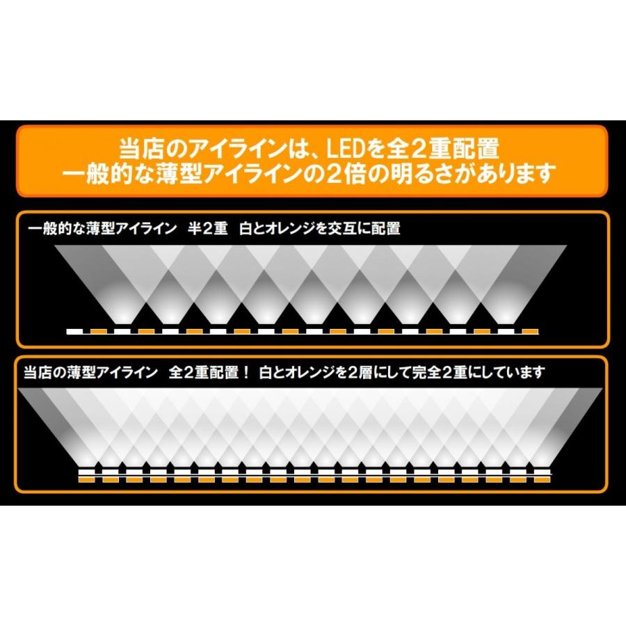 アクア シーケンシャルウインカー NHP 10系 （流れ方と色を選べます） 前期 中期 後期 アイライン 流れるウインカー デイライト｜ikaring｜08