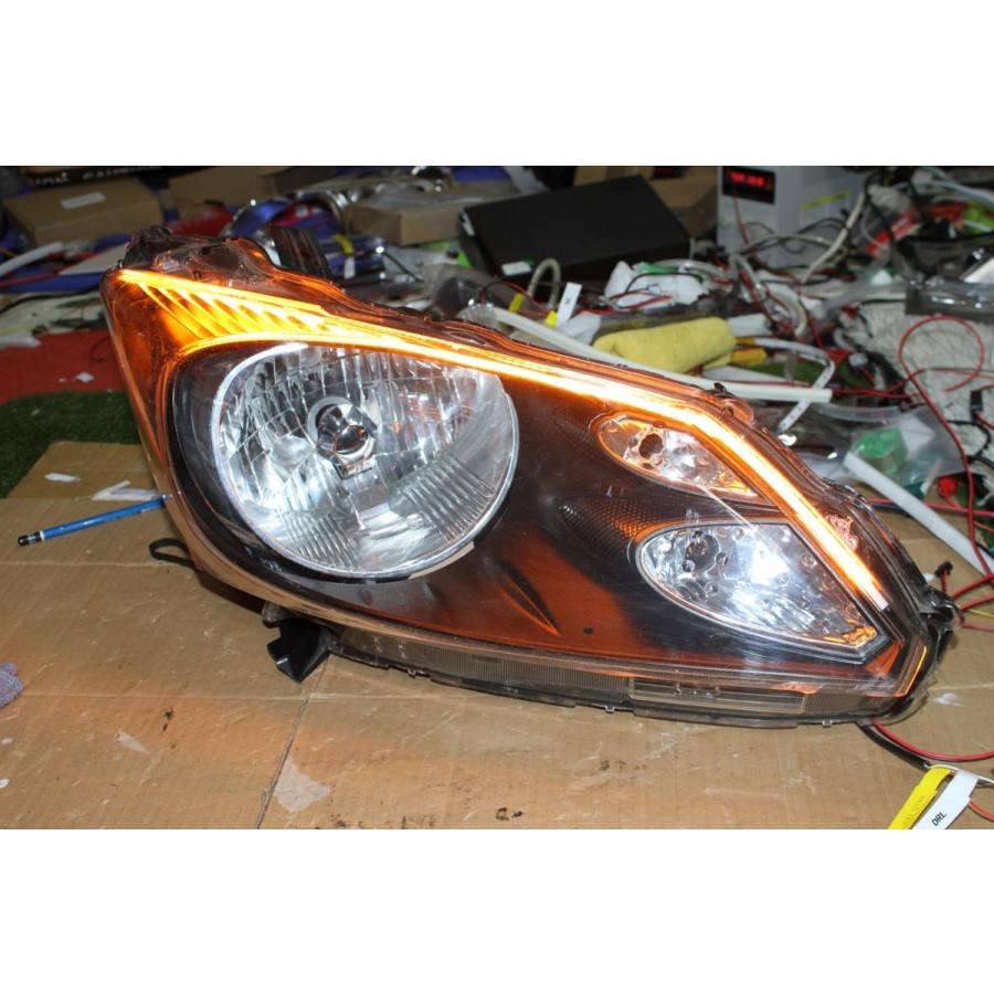 フリード　イカリングGB3 GB4 GB3/GB4 フリード 前期 HIDヘッドライト 2連白色イカリング&LED