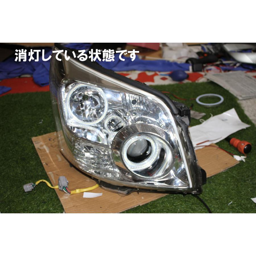 ノア７０系前期 SMD LED イカリング 白発光 ZRR70 アイライン デイライト トヨタ エンジェルアイ｜ikaring｜02