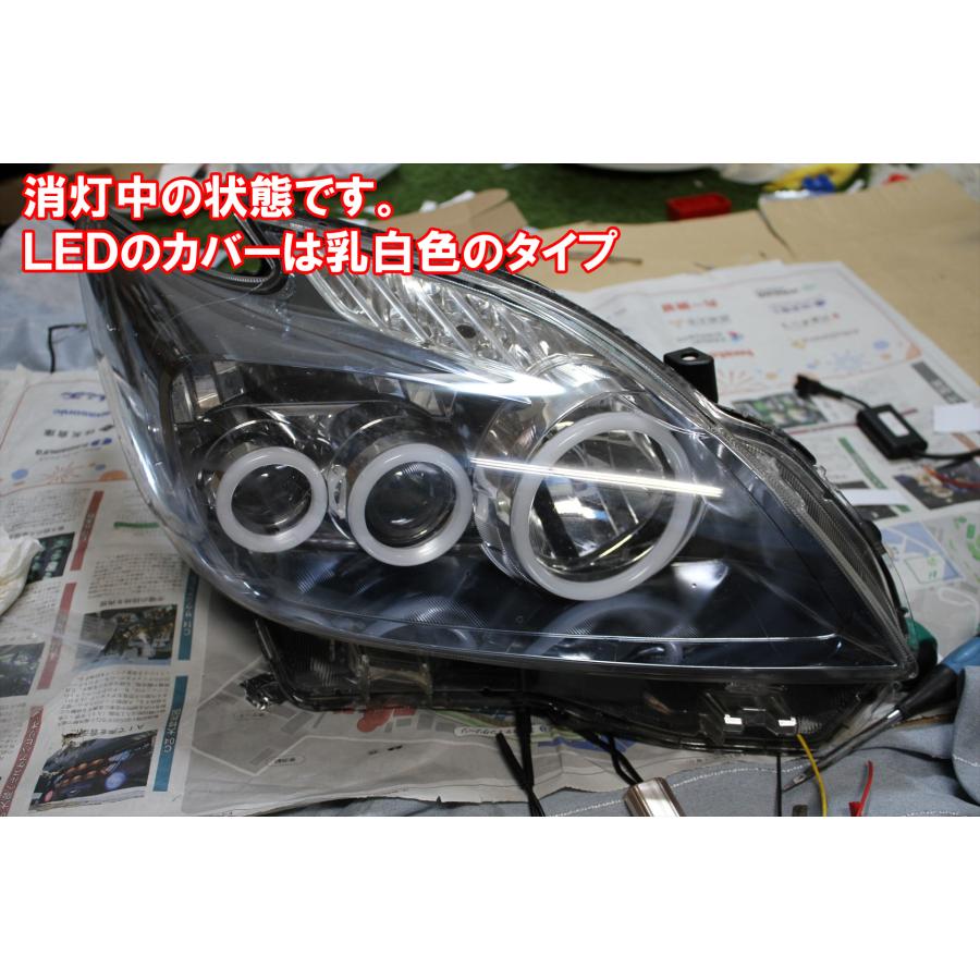 プリウス30前期 LEDヘッドライト用 6灯 SMD LEDイカリング エンジェル