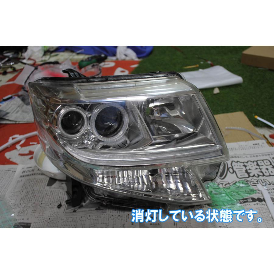 タントカスタム LA600S SMD LED 青色 ブルー イカリング 4灯 取り付け 