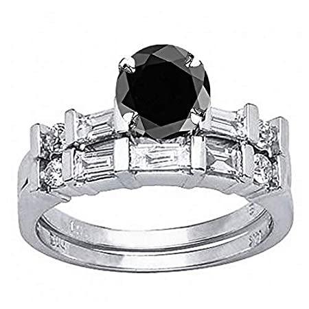 日本最大のブランド Carat 特別価格2.72 t.w Set Wedding Diamond Round And Baguette Set Channel Platinum 指輪