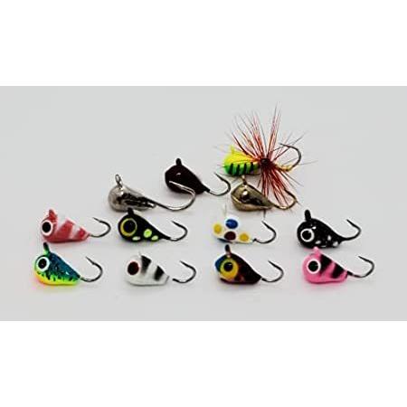 特別価格glow Tungsten Ice Jigs 1 1g Jigs ロッド 釣り竿 Fab 12 Pack 4mm Tungsten