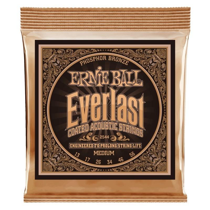 ERNIE BALL Everlast Coated Phosphor Bronze Acoustic Strings (#2544 Everlast Coated MEDIUM)｜ikebe-revole