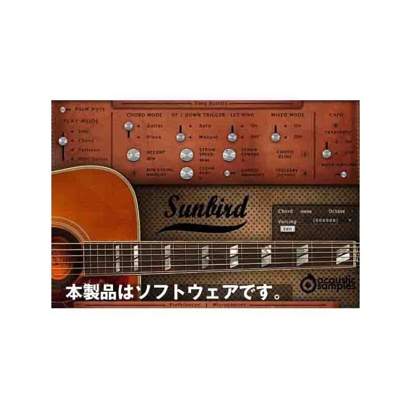 Acoustic Samples Sunbird (代引不可)(オンライン納品) プラグインソフトウエア（コード販売）-DTM、DAW-楽器、手芸、コレクション