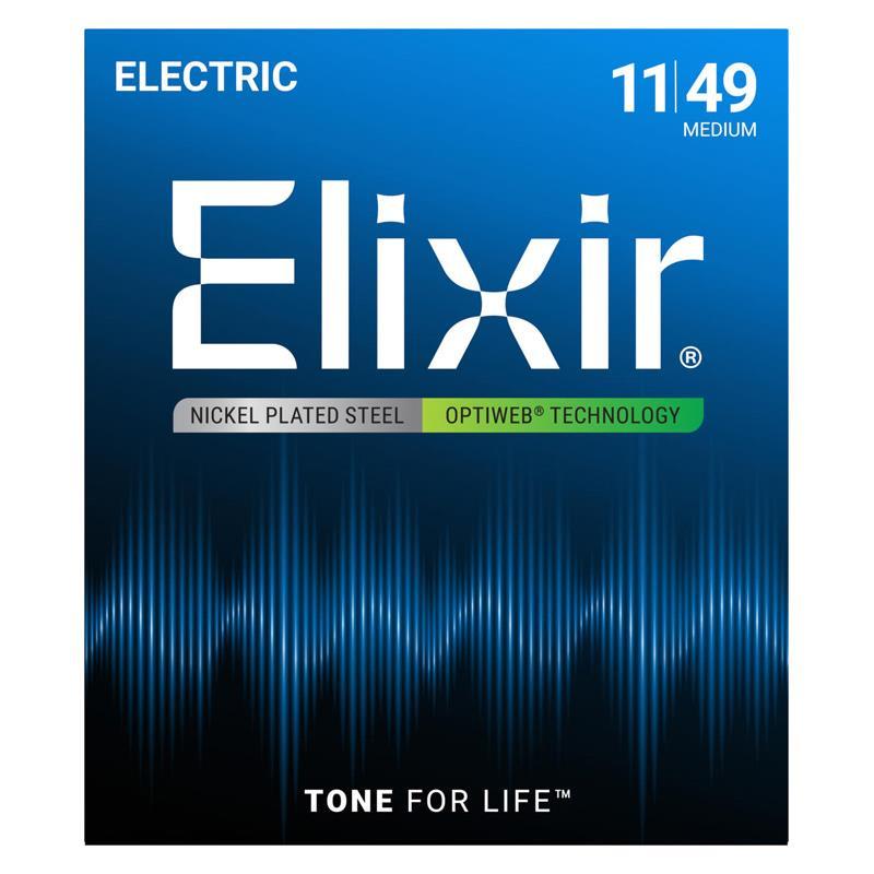 ELIXIR Electric Nickel Plated Steel with OPTIWEB Coating #19102 (Medium/11-49)
