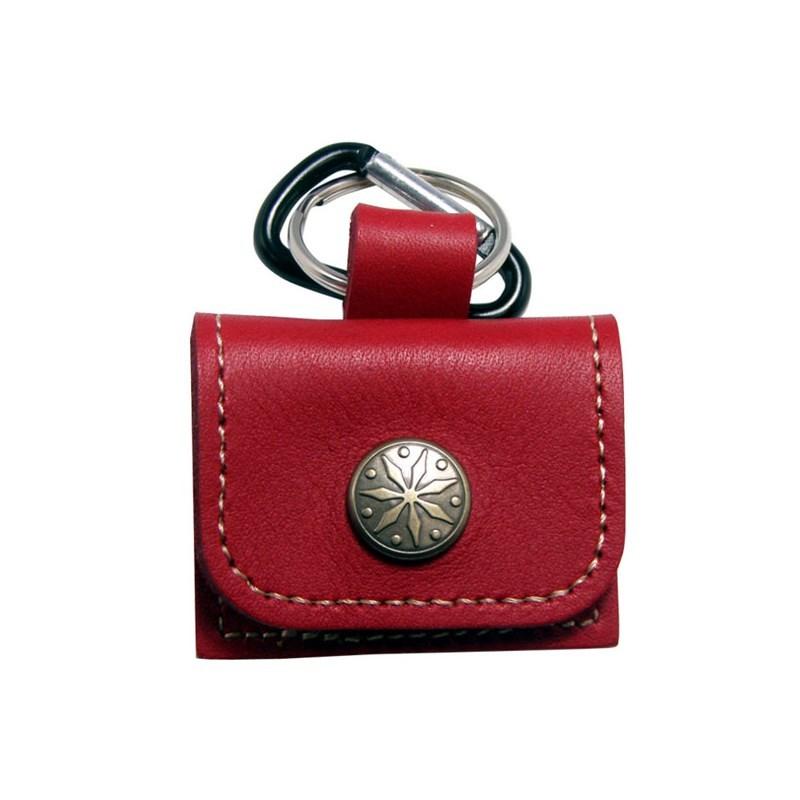 Daiking Corporation 日本製本革ピックケース (RED) : イケベ楽器