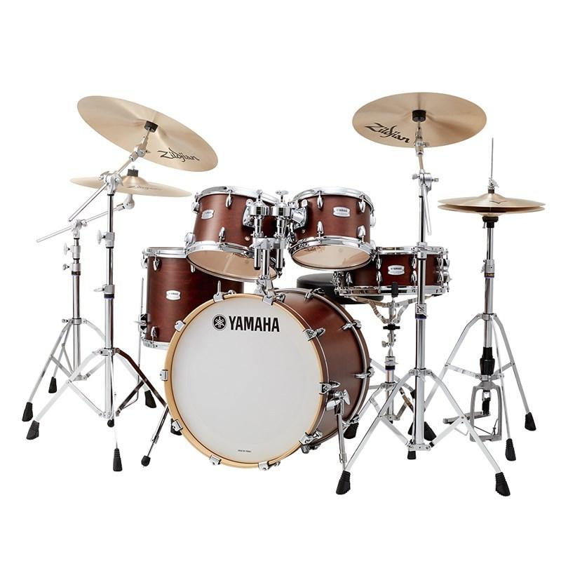 YAMAHA TMP0F4SAZM18 [Tour Custom/20バスドラムスタンダードセット + A Zildjian Medium /3シンバル仕様] 【カラー：チョコレートサテン:CHS】｜ikebe-revole