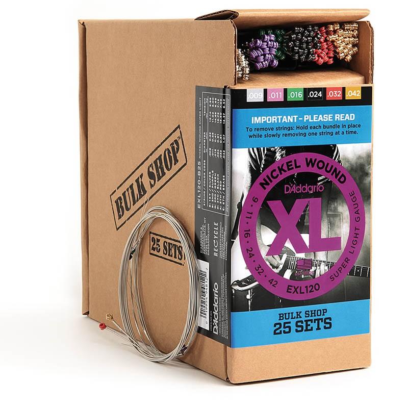 D’Addario 【夏のボーナスセール】 BULK SHOP Nickel Wound [EXL120-B25]