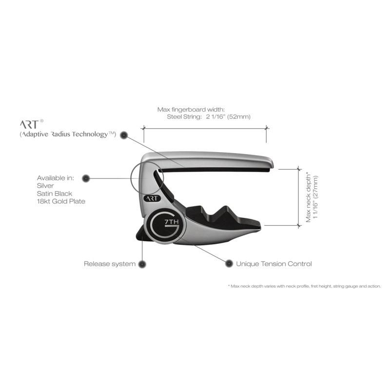 G7th Performance 3 ART Capo Gold（6弦用）の画像